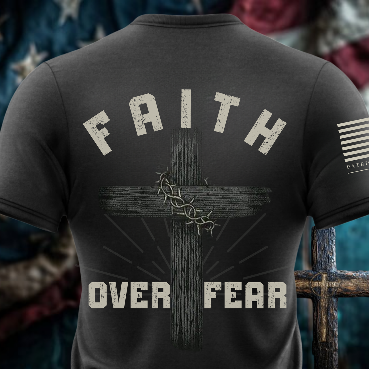 Faith Over Fear T-Shirt - Christian Apparel for Warriors