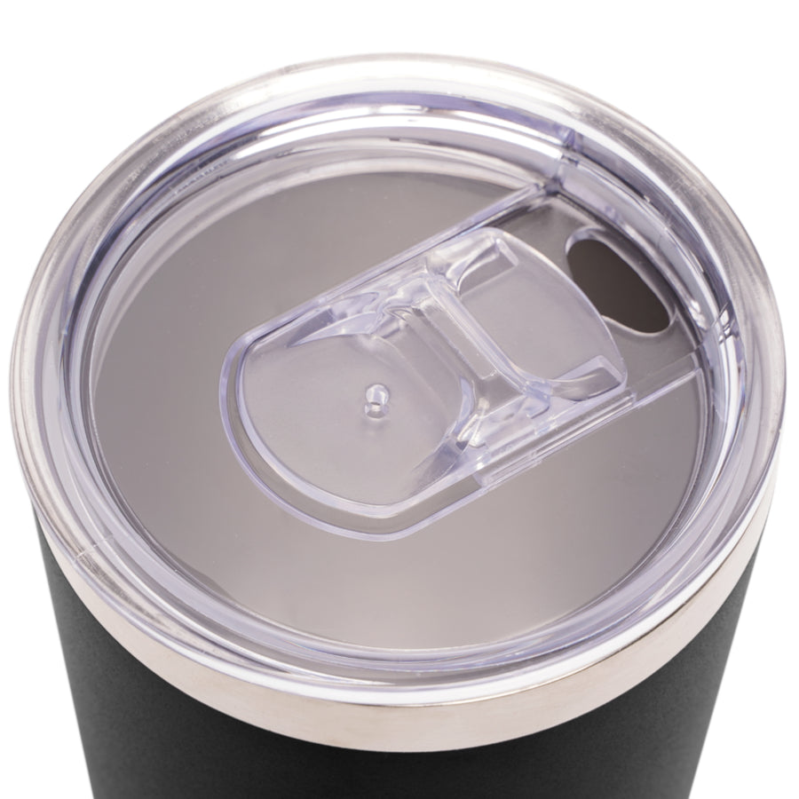 Top view of Join or Die Tumbler with BPA-free travel lid