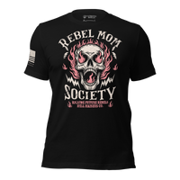 American pride mom shirt. black