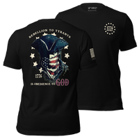 God liberty and justice patriotic warriors graphic t-shirt
