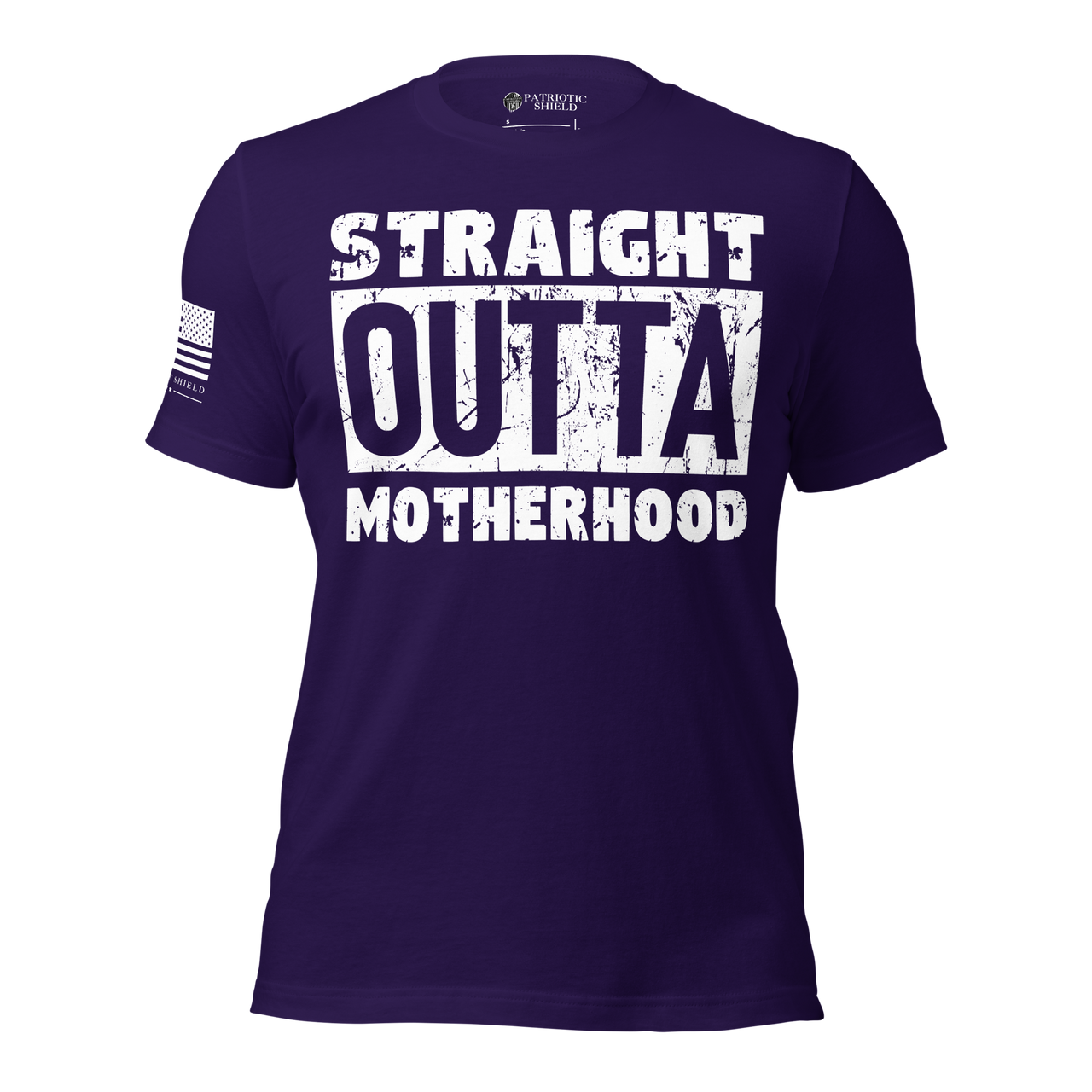 Comfy and relatable t-shirt for modern motherhood. team purple