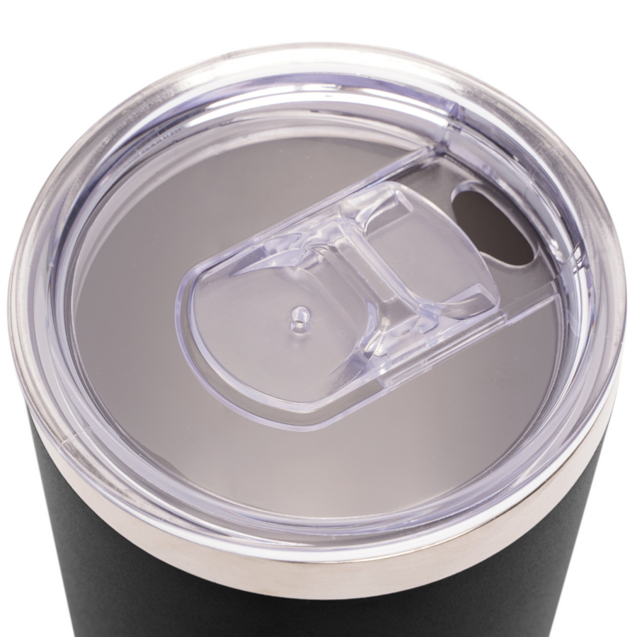 Veteran family-owned business - We the People tumbler with clear top and sliding sealer