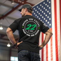 Patriotic Shield veteran mental health support shirt