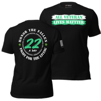 All veteran lives matter shirt for 22 A Day remembrance
