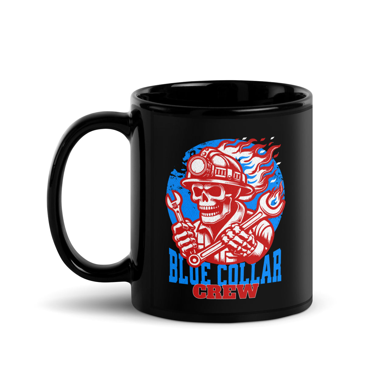 Veteran family owned work harder coffee cup