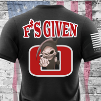 Zero Fks Given patriotic t-shirt bold defiant slogan design