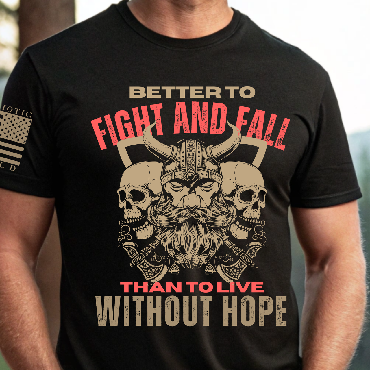 Patriotic A Warrior’s Battle T-Shirt for those who never quit.