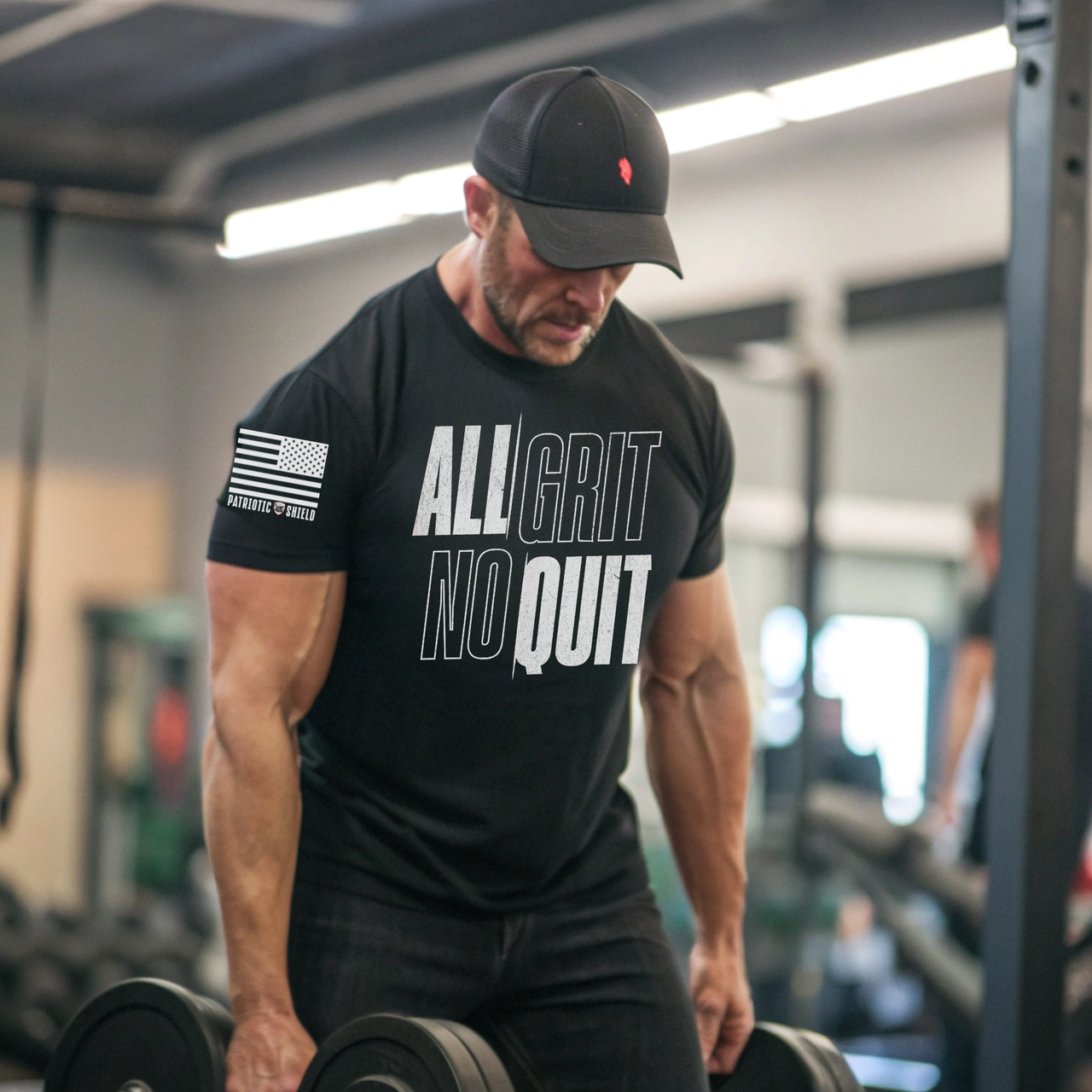 Gritty American Worker T-Shirt for Hardworking Patriots
