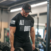 Gritty American Worker T-Shirt for Hardworking Patriots