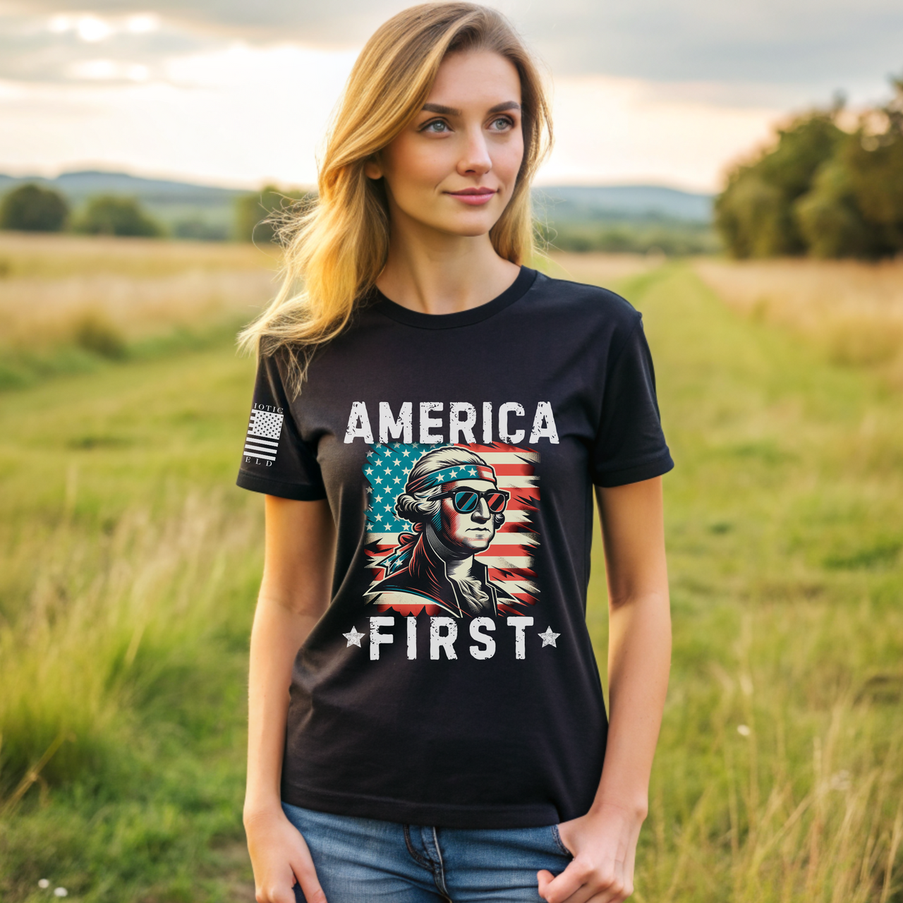 Women's America first t shirt