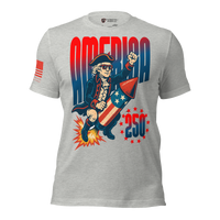 Patriotic America 250 shirt honoring the founding of the USA. athletic heather