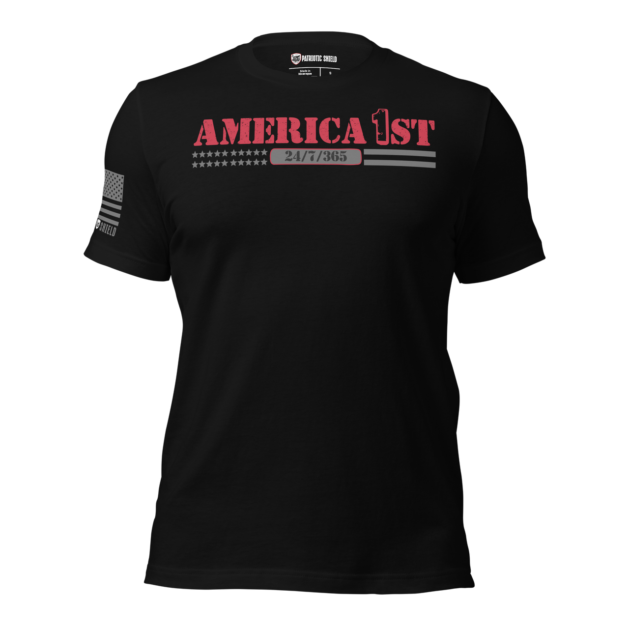 Defiant America First Graphic Tee – Veteran-Family Owned Apparel