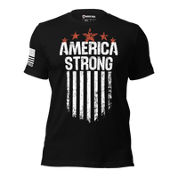 Patriotic shirt built for blue collar workers and warriors. black