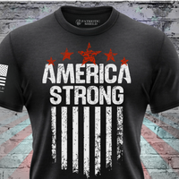 Blue collar America Strong t-shirt for patriotic workers