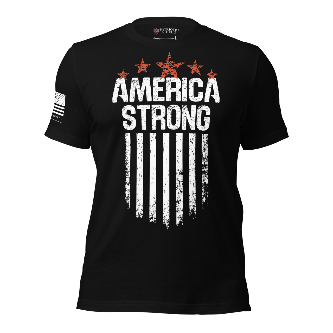 Patriotic shirt built for blue collar workers and warriors. black