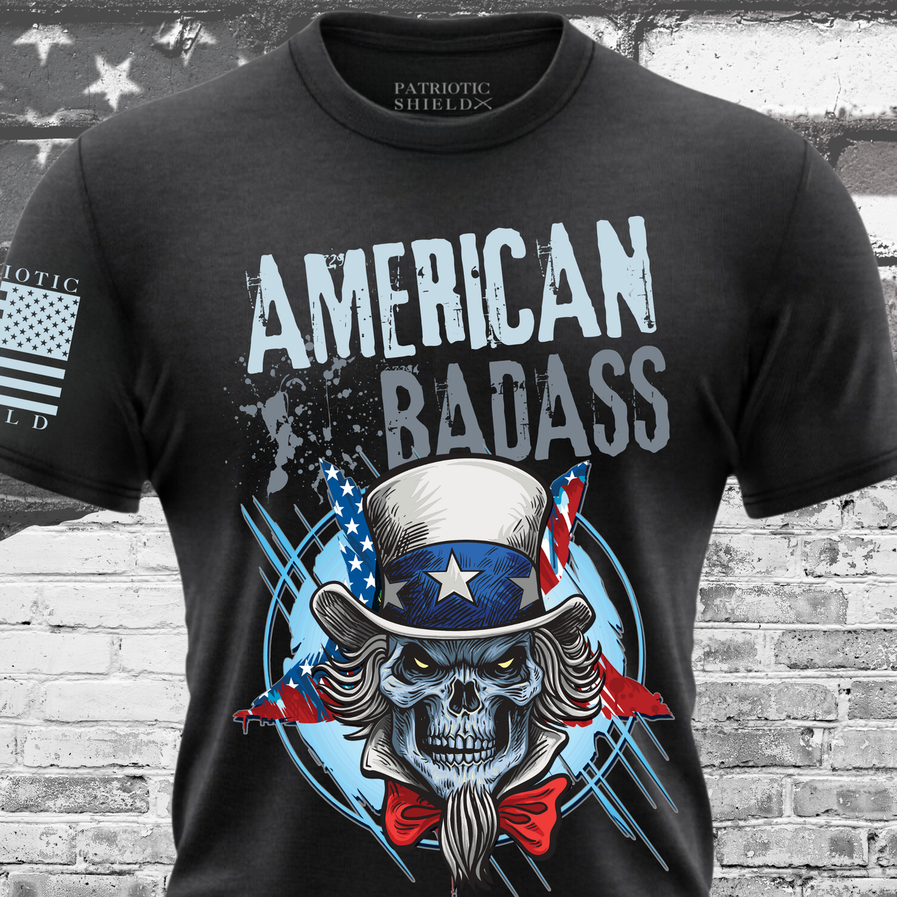 American Badass T-Shirt - Celebrating strength and a patriotic attitude