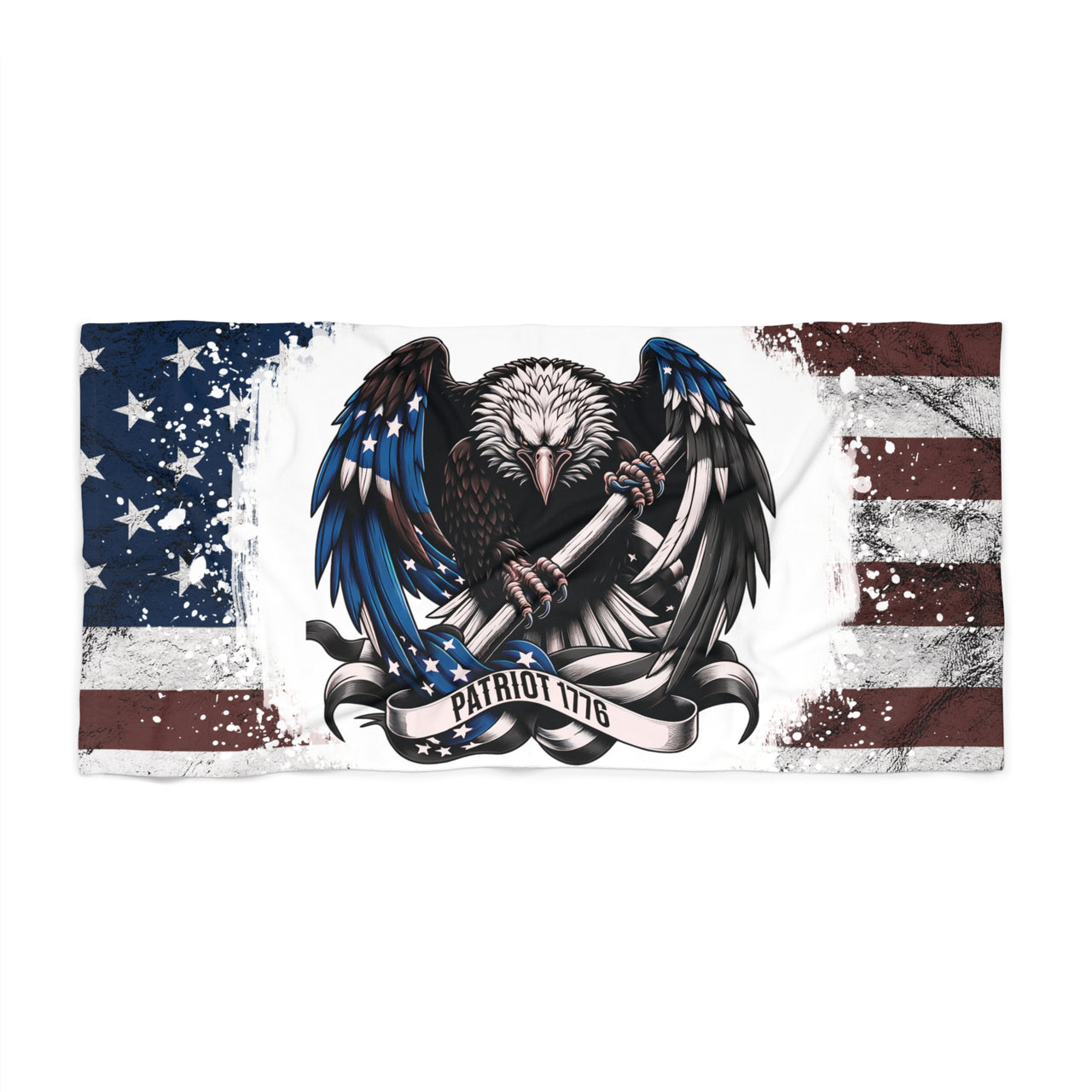Patriot 1776 towel for beach trips and summer vacations