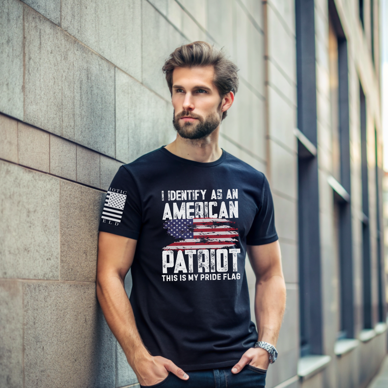 Patriotic style American Patriot T-Shirt for everyday warriors.