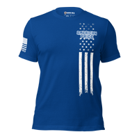 Relaxed fit shirt showing pride in country and patriotic values. true royal