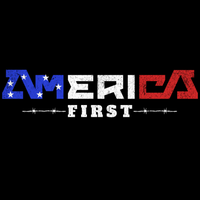 America first patriotic graphic design