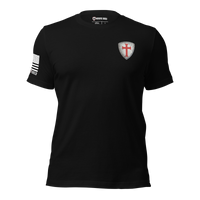 T-Shirt showcasing resilience through faith in Jesus.