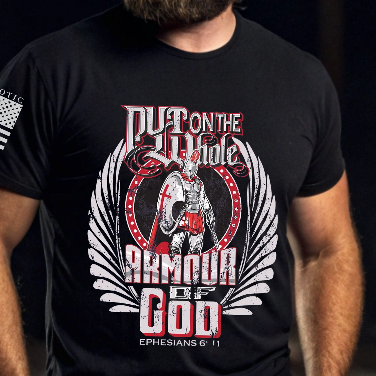 Christian Warrior Tee – Stand Firm with the Armor of God