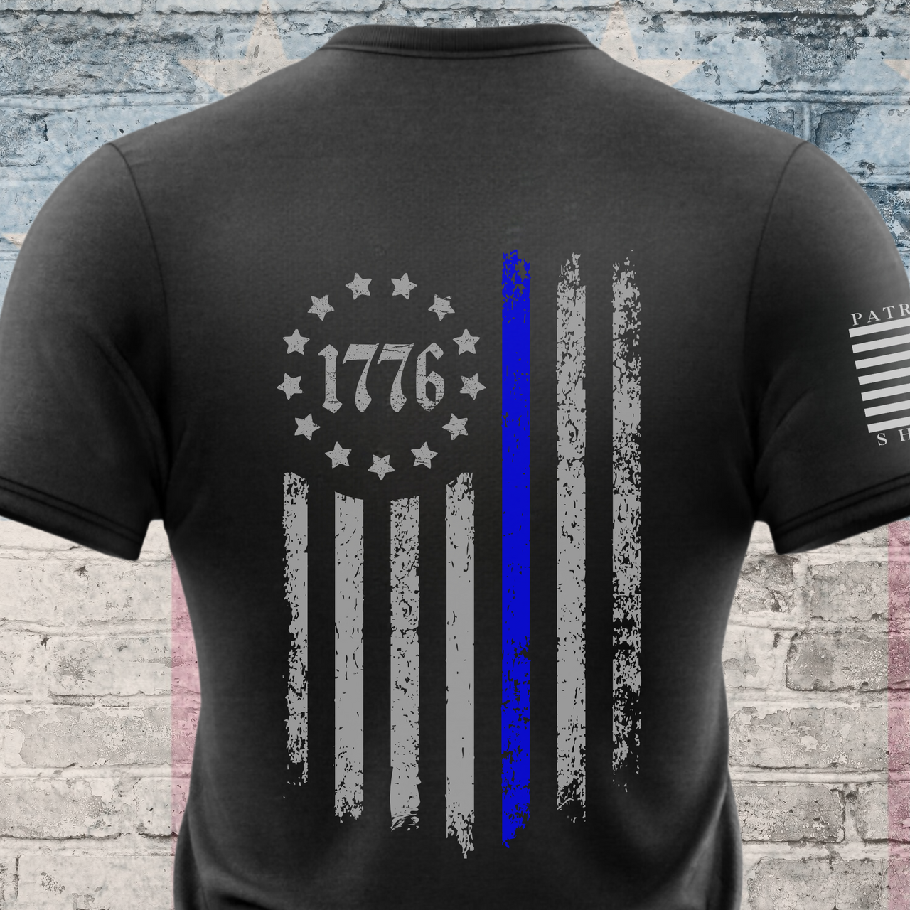 Back the Blue T-Shirt - Patriotic support for law enforcement.