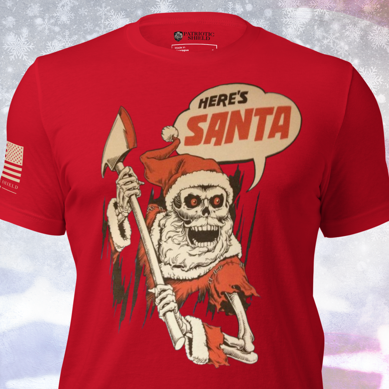 bad santa t-shirt funny christmas horror parody