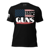 Thumbnail for Soft and durable patriotic Badass Babe T-shirt for everyday wear. Black