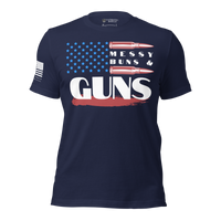 Thumbnail for Veteran-family-owned Badass Babe women’s pro guns patriotic apparel. Navy
