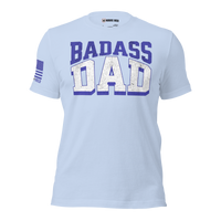 Gritty dad t-shirt for family leaders and protectors. baby blue