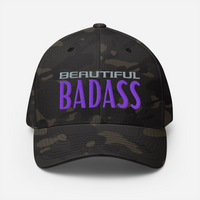 Thumbnail for Beautiful Badass Twill Hat Front with  Embroidery. multicam