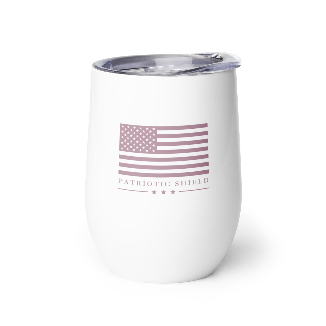 Wine tumbler for confident women who love faith, family, and freedom