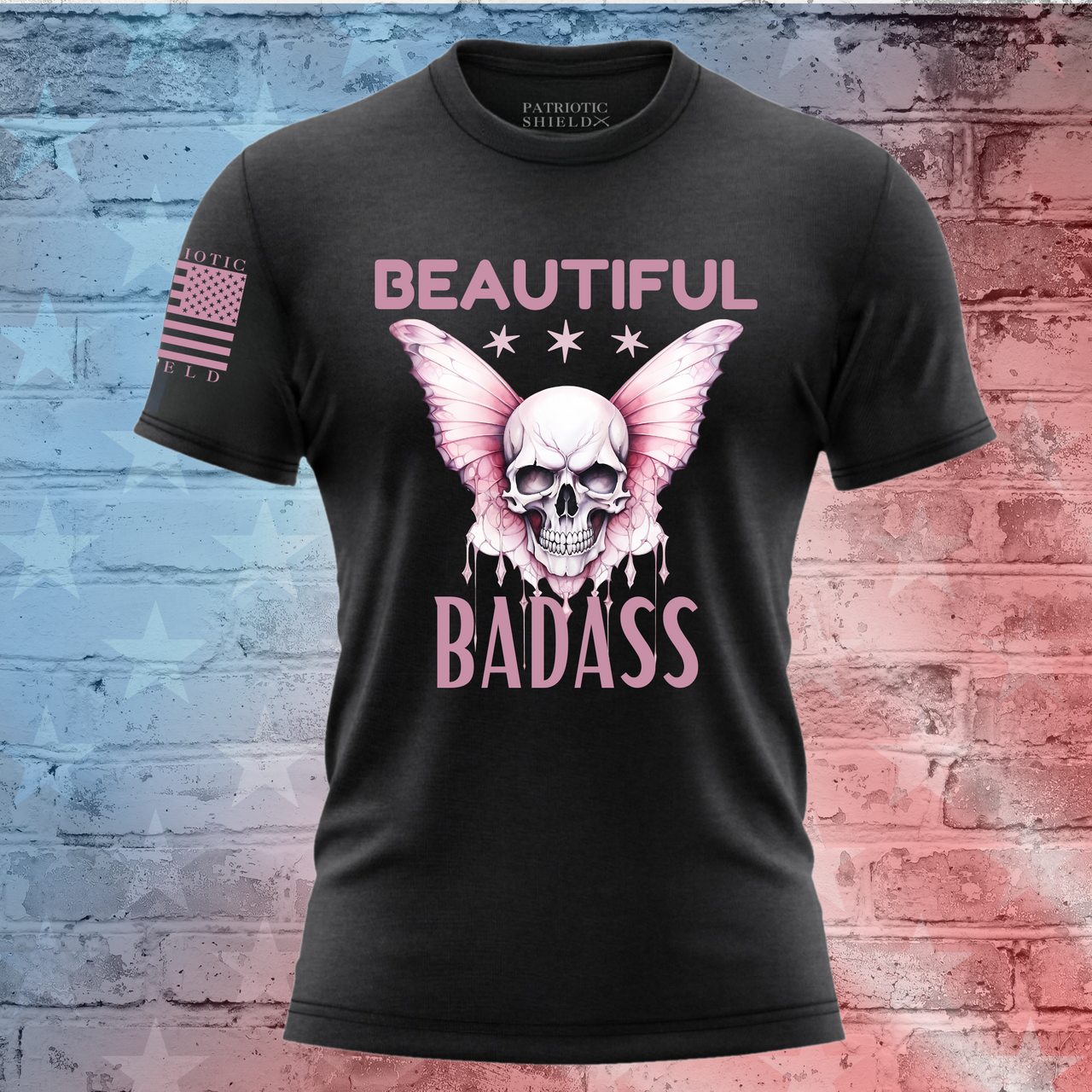 Empowering Beautiful Badass T-shirt for patriotic women