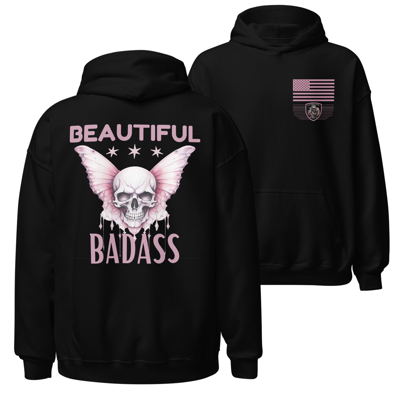 Fierce Women’s Hoodie with Grit and Style. black