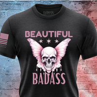 Thumbnail for Empowering Beautiful Badass T-shirt for patriotic women