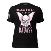 Thumbnail for Stylish and bold Beautiful Badass T-shirt for women. Black