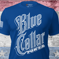 Blue Collar Power T-Shirt Patriotic Workwear USA