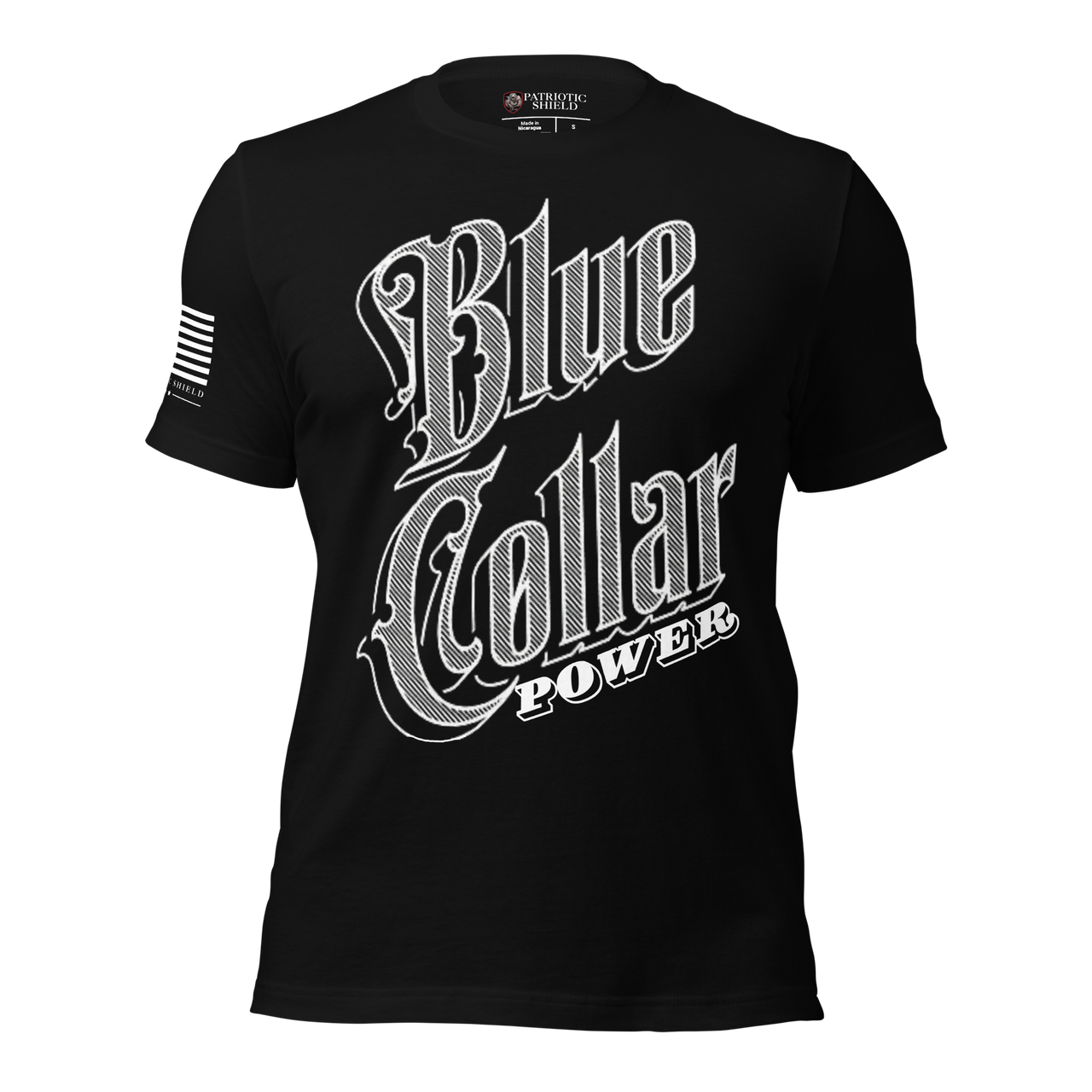 Patriotic T-Shirt for Laborers and Everyday Warriors. black