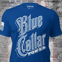 Blue Collar Power T-Shirt Patriotic Workwear USA