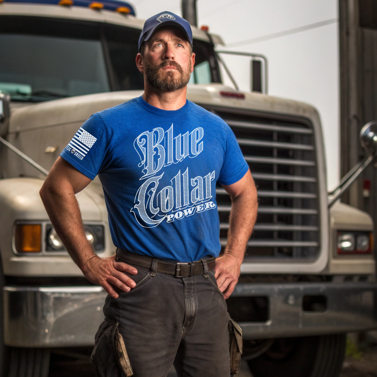 Gritty American Worker Tee for Hardworking Patriots