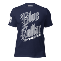 Durable Blue Collar Power Shirt for Men and Women. navy