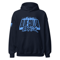Patriotic Warrior Hoodie for Men and Women. navy