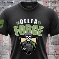 Thumbnail for Bold Delta Force T-Shirt celebrating the elite military special forces.