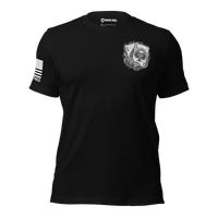 Born Defiant statement shirt with gritty streetwear aesthetic