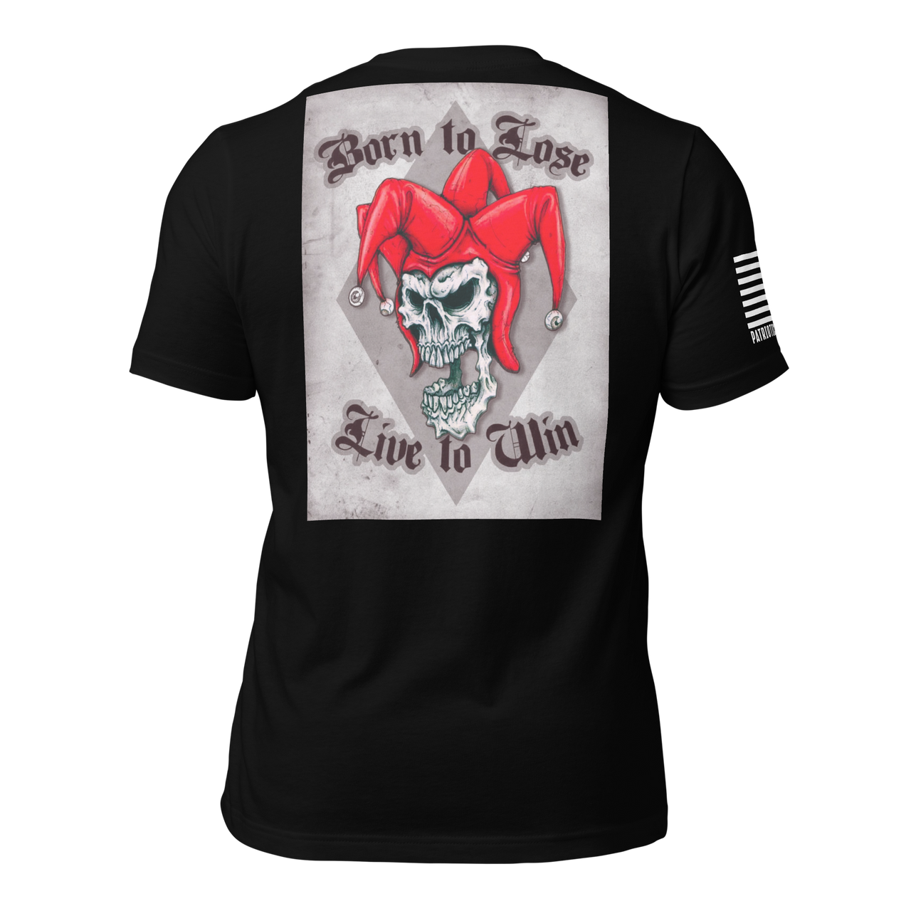 Born Defiant graphic t-shirt representing resilience, determination and the warrior mindset