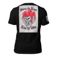 Born Defiant graphic t-shirt representing resilience, determination and the warrior mindset
