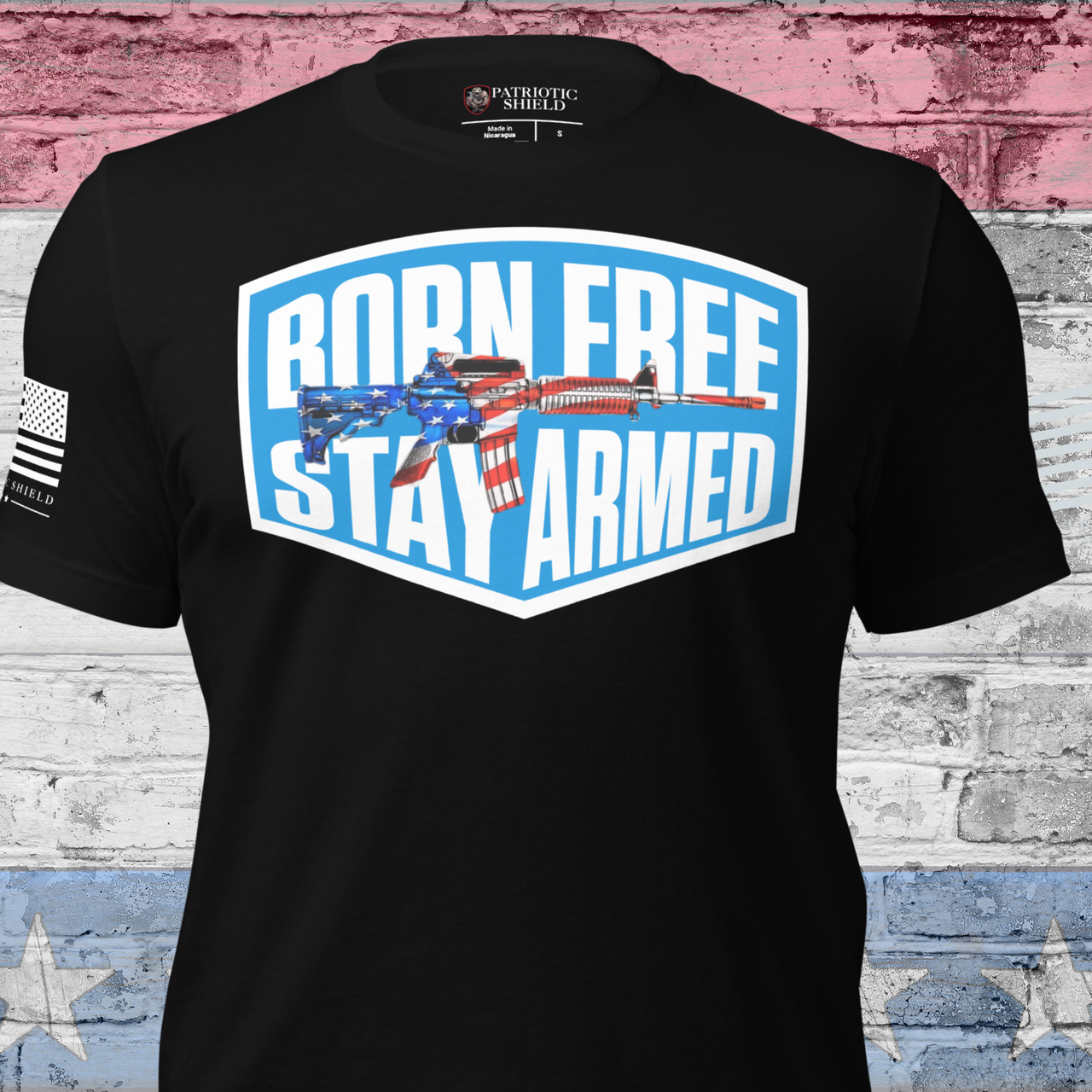 Born Free t-shirt patriotic American freedom apparel