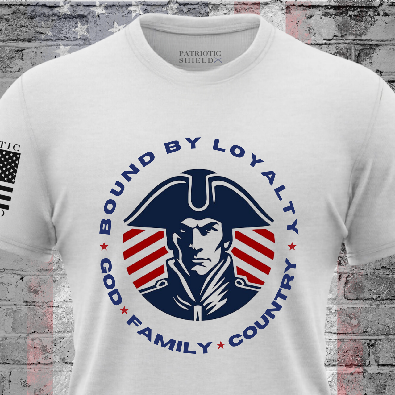 Bound by Loyalty T-Shirt - Patriotic apparel for faithful warriors.