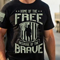 Thumbnail for Durable Brave Freedom T-Shirt for freedom-loving patriots.